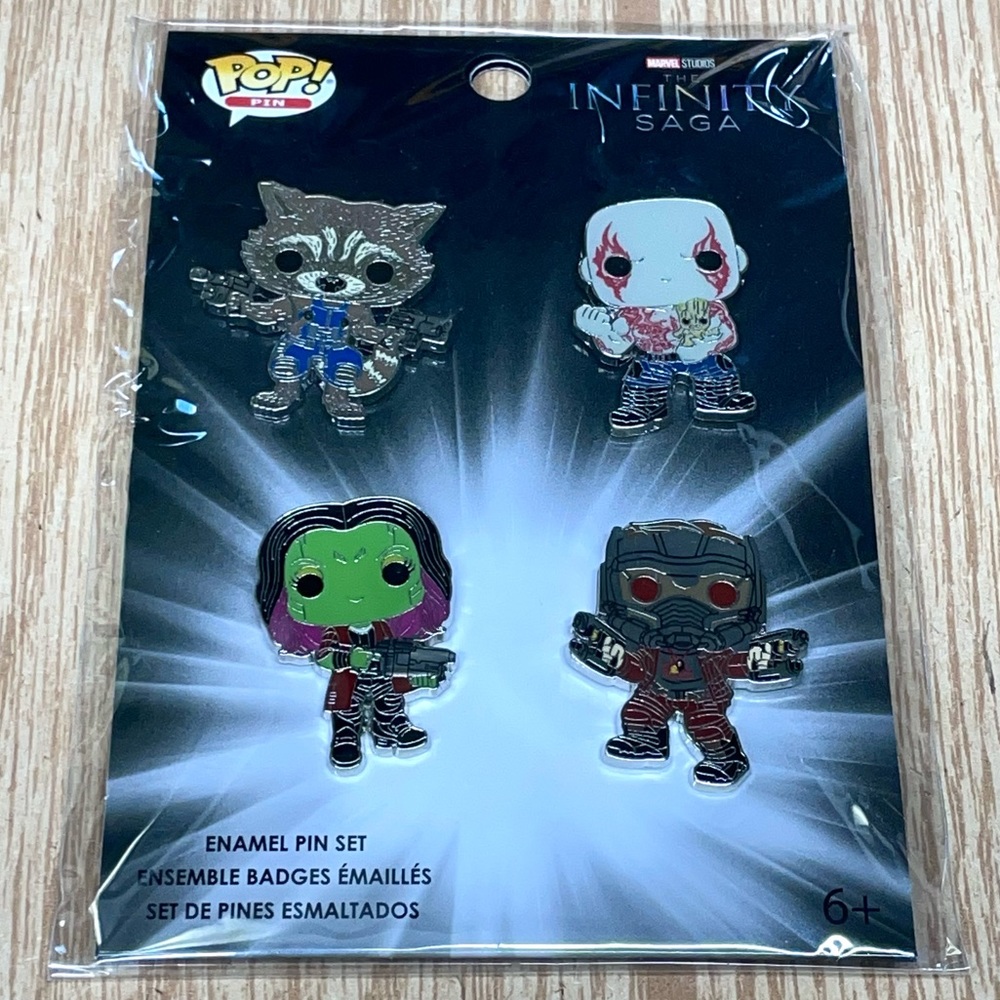Funko Marvel The Infinity Saga Pop Pin Enamel Pin Set Of 4 Age 6+ MVPN0177 NWT